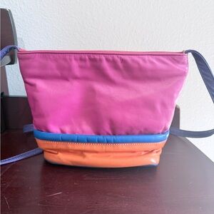 Vintage Samir Colorblock Leather Crossbody Bag • Made in USA